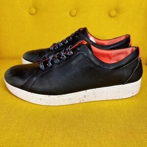 FITFLOP  Black Speckled Sneaker Lace Up Casual Women's Shoes Size 9